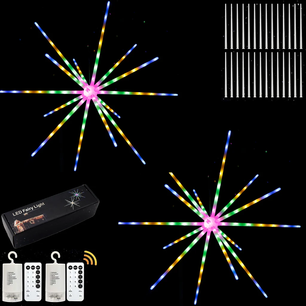 Meteor firework effect RGB LED  christmas Exploding stars light for christmas decoration