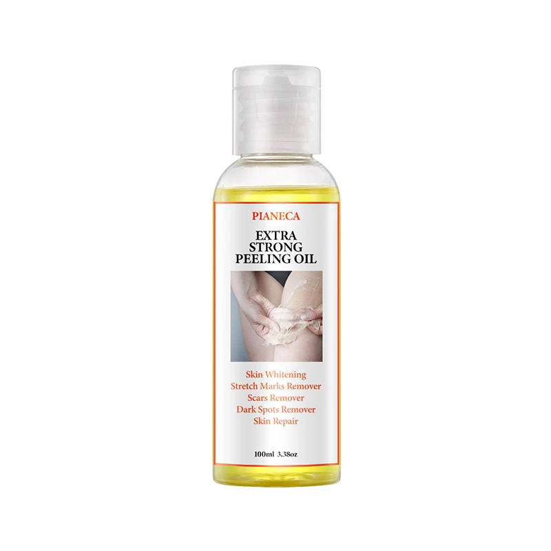 OEM Organic Body Oil for Lightening Skin Yellow Peel-Off Oil with Papaya and Carrot Private Label Whitening Oil