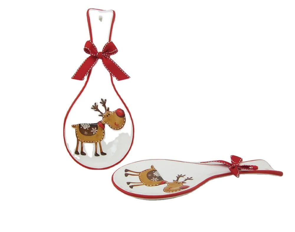 Christmas kitchen ceramic soup spoon holder Size and shape can be customized