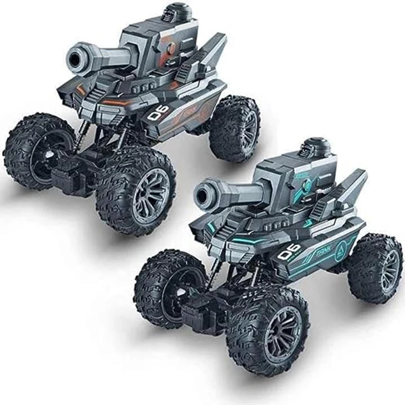 RC Tank Toy Water gun Armored Vehicle 2.4G Electric Watch Remote Control Stunt Water gun GTank Vehicle Toy Tank