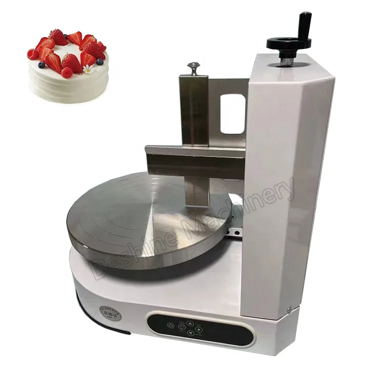 Low Price Electric 4-12 Inch Birthday Cake Cream Jam Smearing Machine Automatic Cake Polishing Helper Labor-saving Equipment