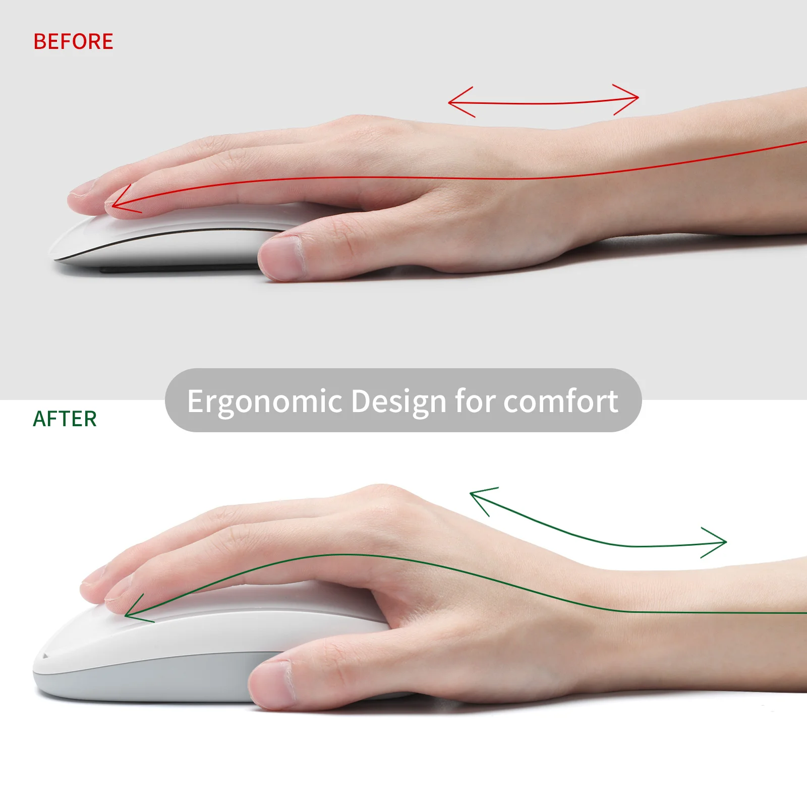 Ergonomic Charging Base for Magic Mouse 2 Generation Increased Comfort and Control Supports Wireless Charging