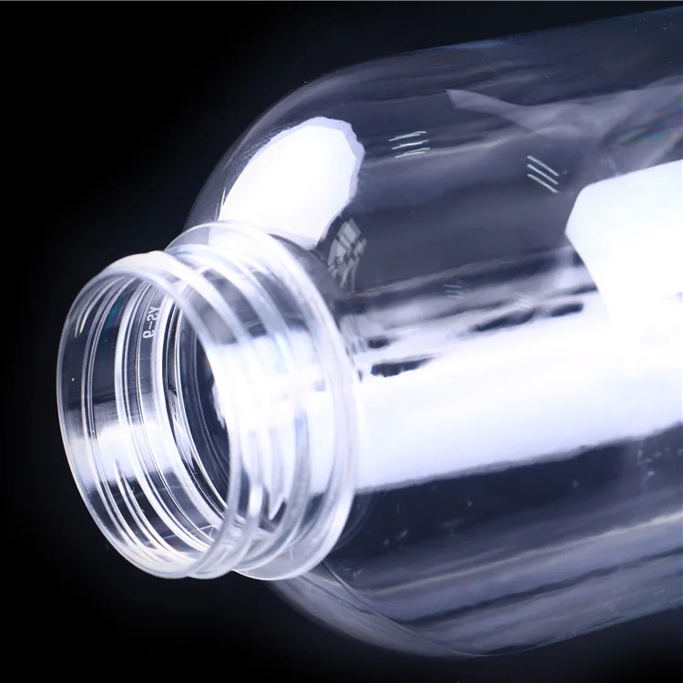 16 32 oz Disposable Clear Food Grade Pet Plastic Beverage Bottle With Tamper Proof Cap ,Milk Tea PET Bottle 1 Liter with Cap