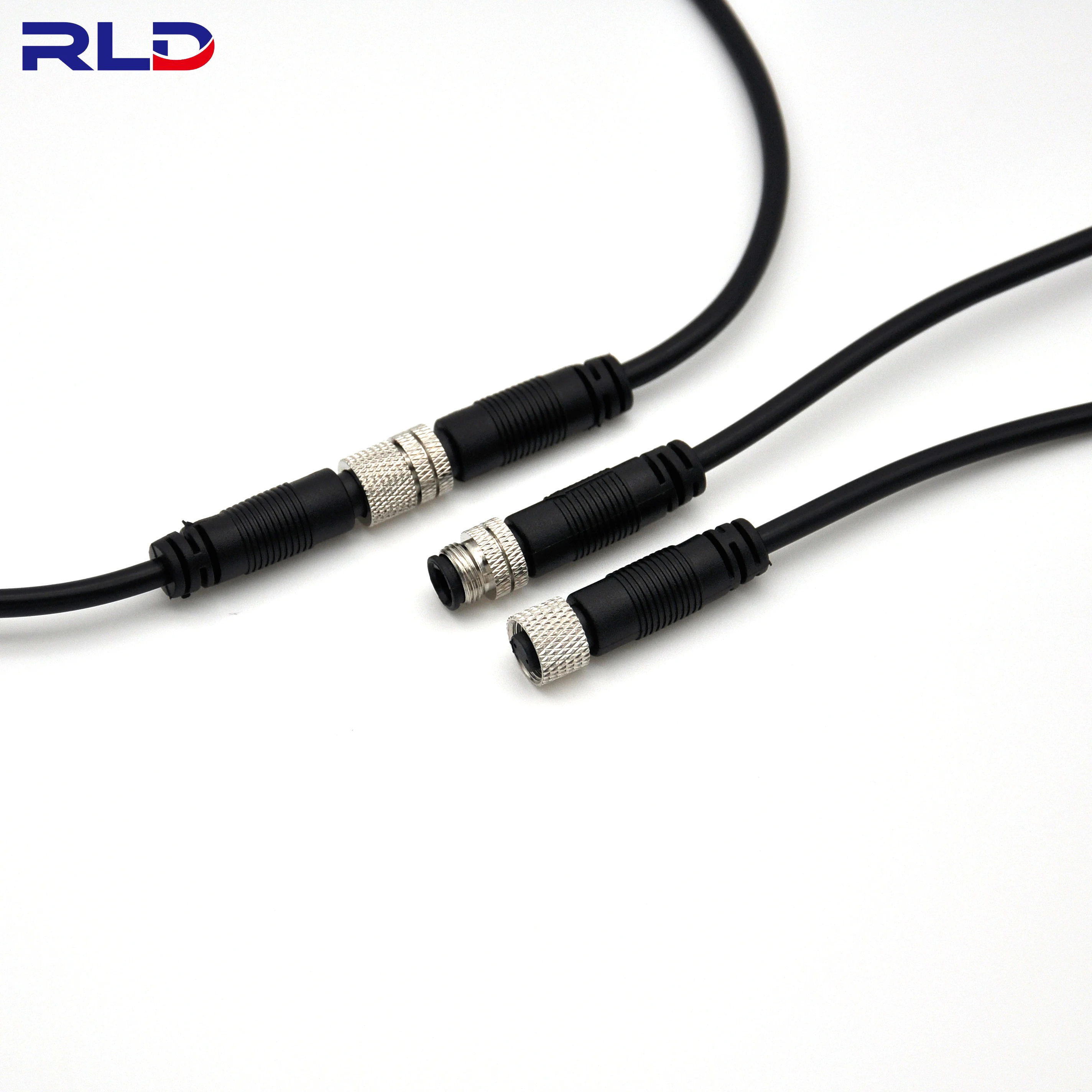 quick connector 2 3 4 5 6 pin m6 m7 IP67 IP68 wire waterproof connector m8 for Electric bike scooters