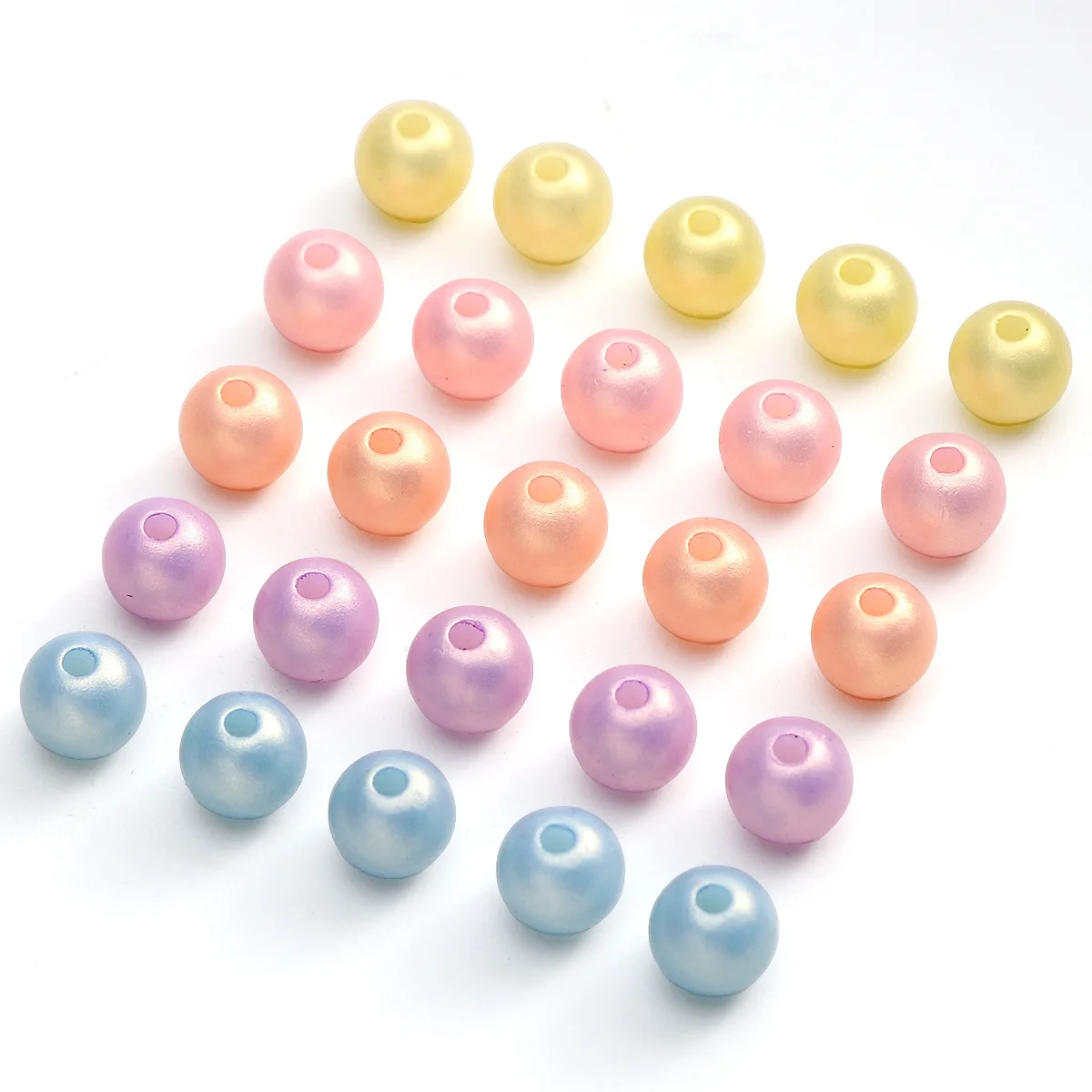 Fantasy 8mm Color  Handmade DIY Beads Loose Plastic Scattered Bracelet Necklace Jewelry Acrylic decorative beads