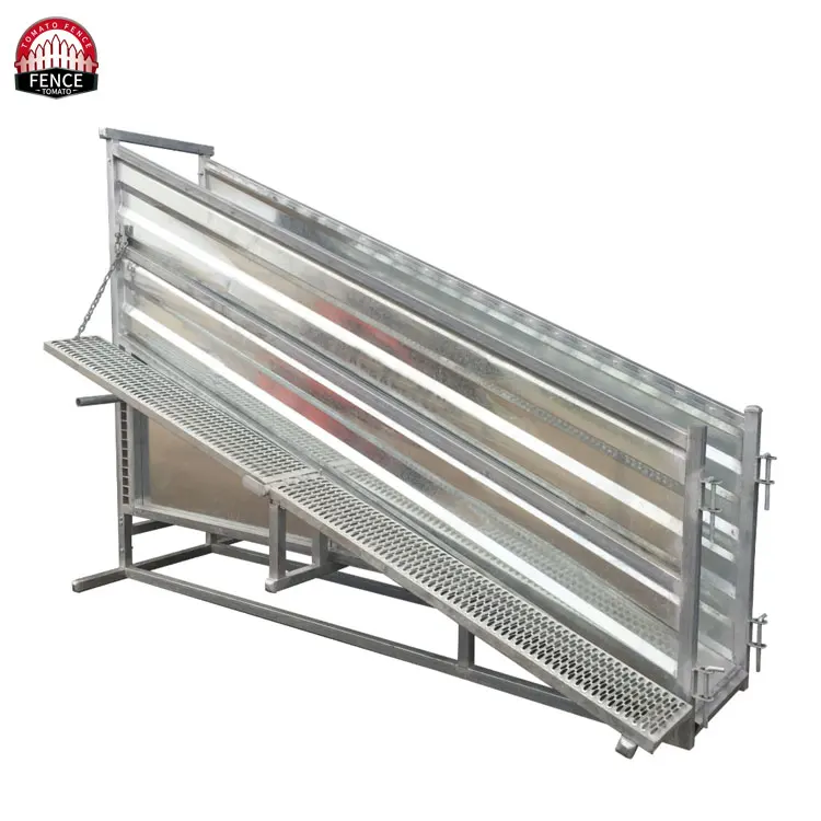 Stationary Portable Cattle Sheep Loading Ramp Chute