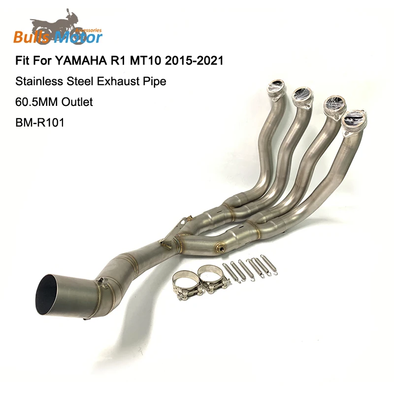 For YAMAHA R1 MT10 Exhaust Pipe Motorcycle Exhaust System Header Pipe 2015 2016 2017 2018 2019 2020 2021