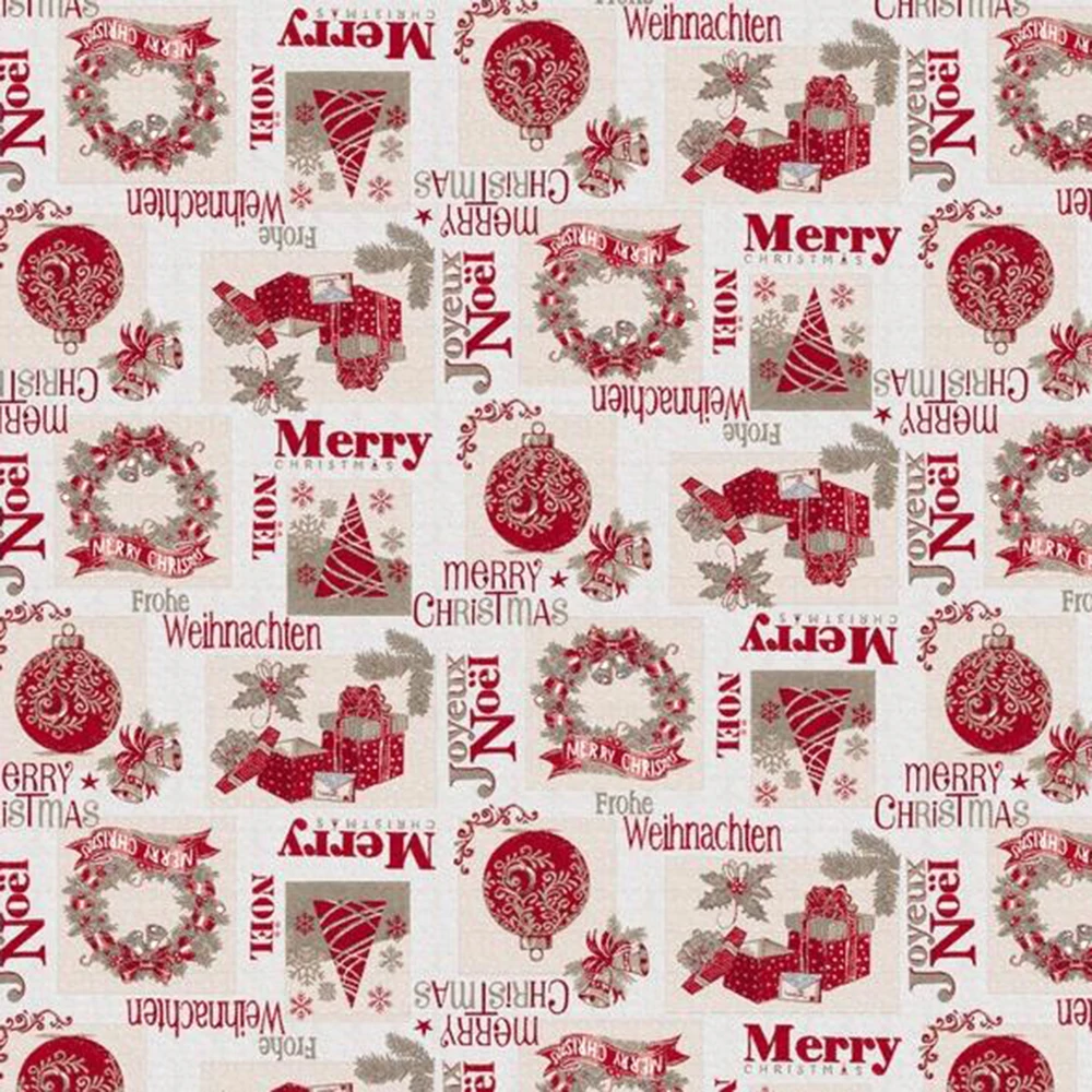 Nut-patterned Tablecloth for Christmas Banquets
