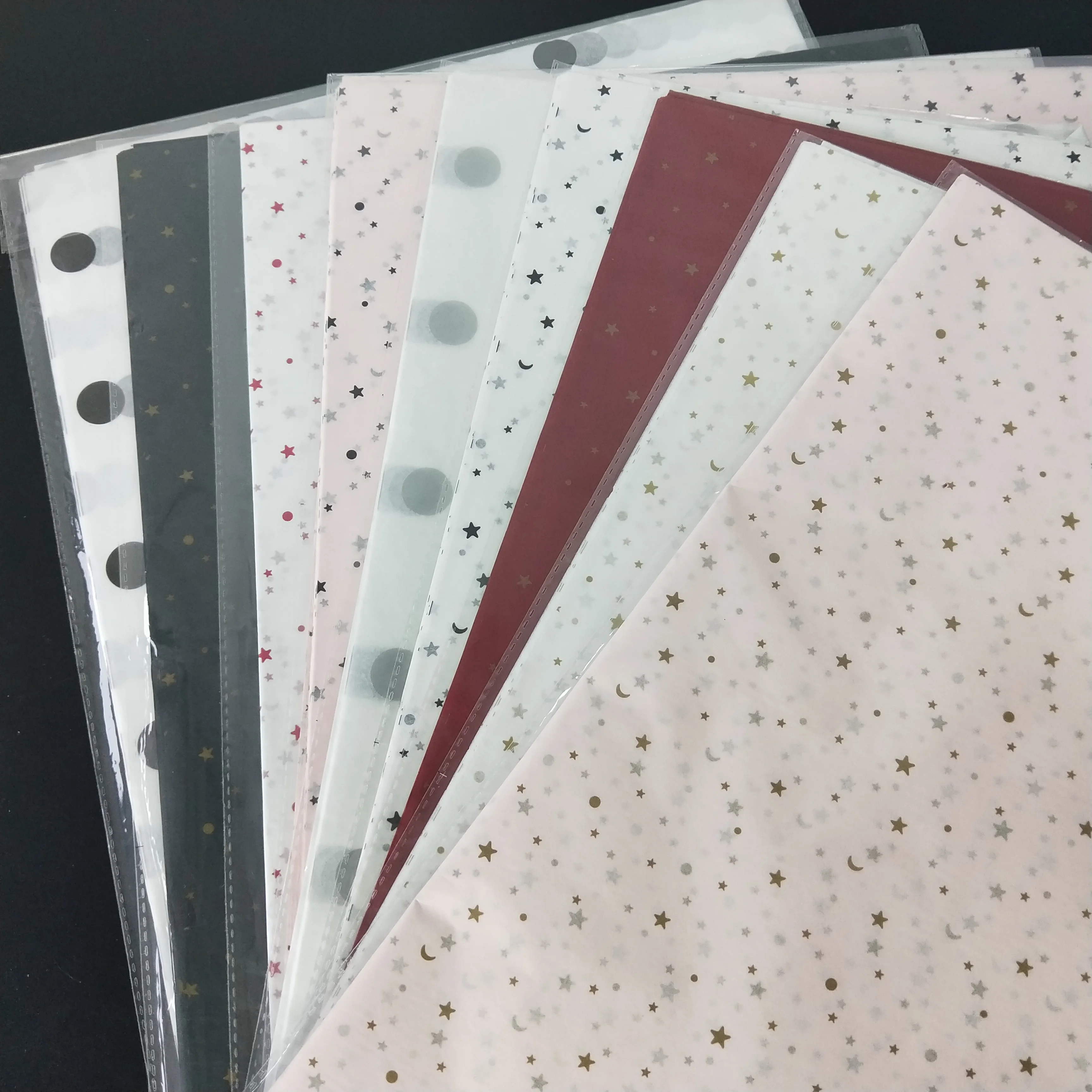 Wholesale customised resable sandwich burger wax wrap paper Custom logo paper tissue packaging grade packaging paper