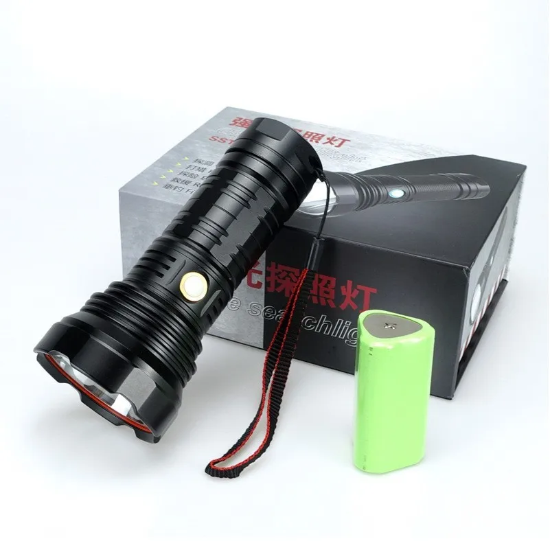 SSt40 Super Bright linternas focusing Powerful Led Flashlight Tactical Rechargeable Torches Light Usb Hunting Flashlights