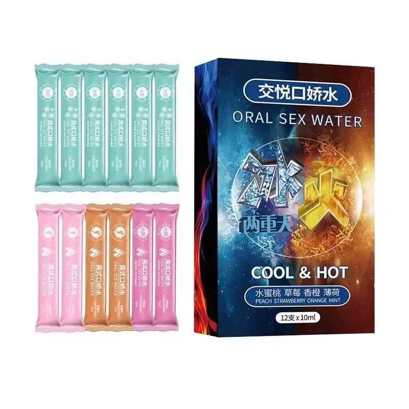 B110201 10ml Peach Strawberry Orange Mint Cold Hot Oral Sex Water