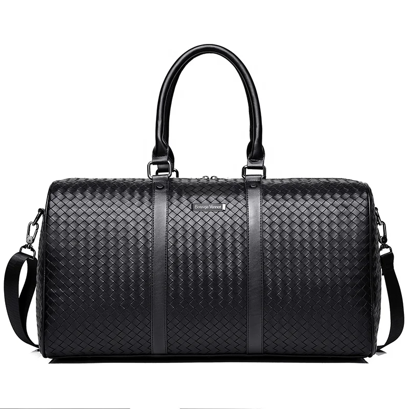 Unisex Luxury  Waterproof Custom Leather Travelling Business Duffle Tote Bag