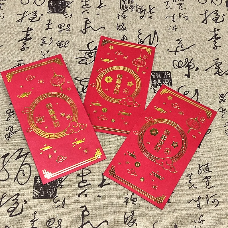Luxury Custom 2025 Made Chinese New YearHigh Quality Red Packet With Customized Design Lucky Paper