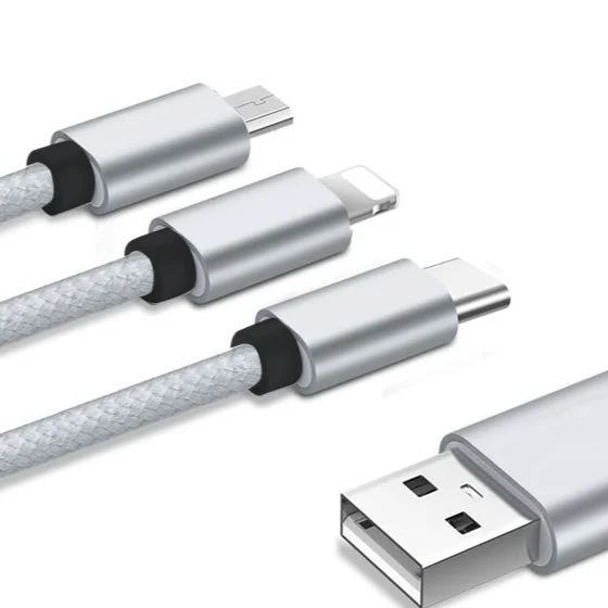 
Android TYPEC USB for charging iphone 3 a data line 13 meters nylon woven metal 