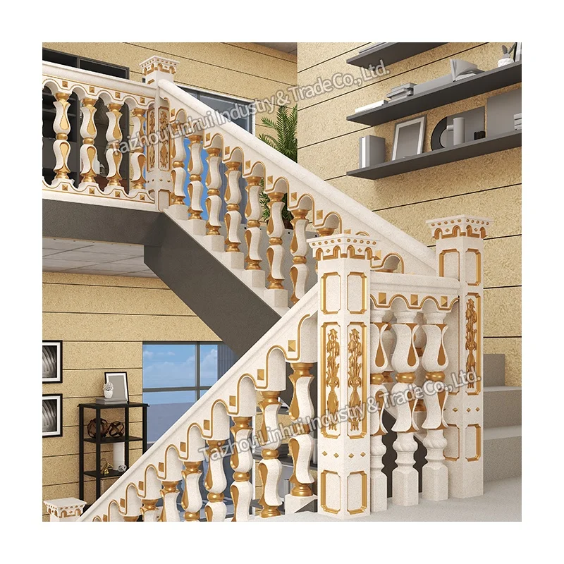 Factory best price Plastic mold for Stair railing Handrail vase precast baludter fence mould casting building staircase formwork