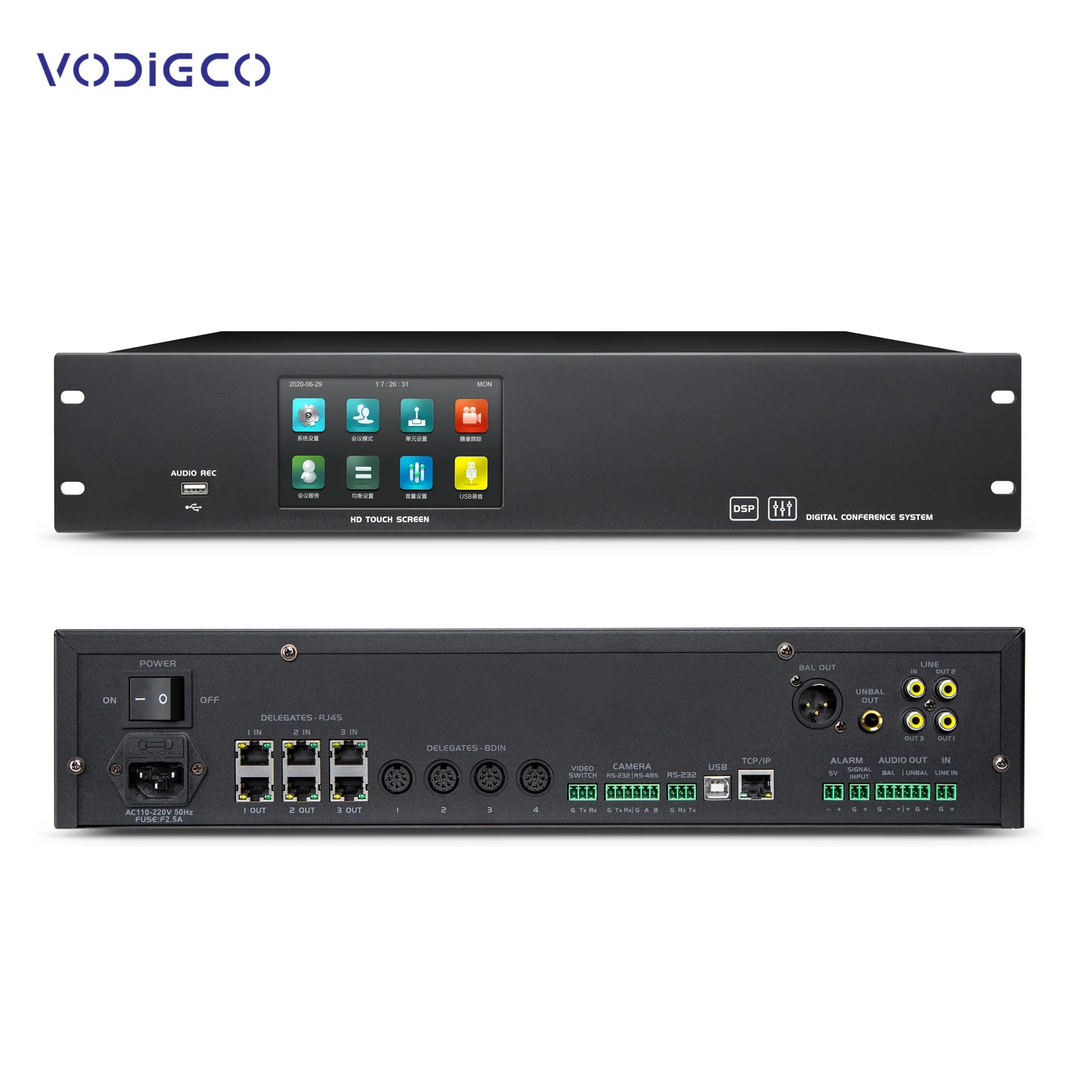 VCS-HR8630M микрофон для конференц-зала VODIGCO 12 единиц