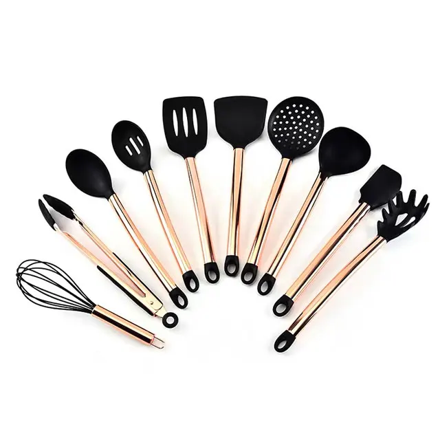 Silicone Kitchen Utensils 10 Piece Cooking Shovel Spoon Set Kitchen Special All Inclusive Kitchen Utensils