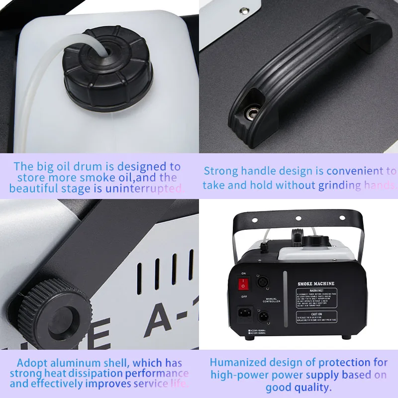 Factory Price 1500W Fog Smoke Machine Professional Stage DJ DJ Automatic Fog Machine With Remote Controller