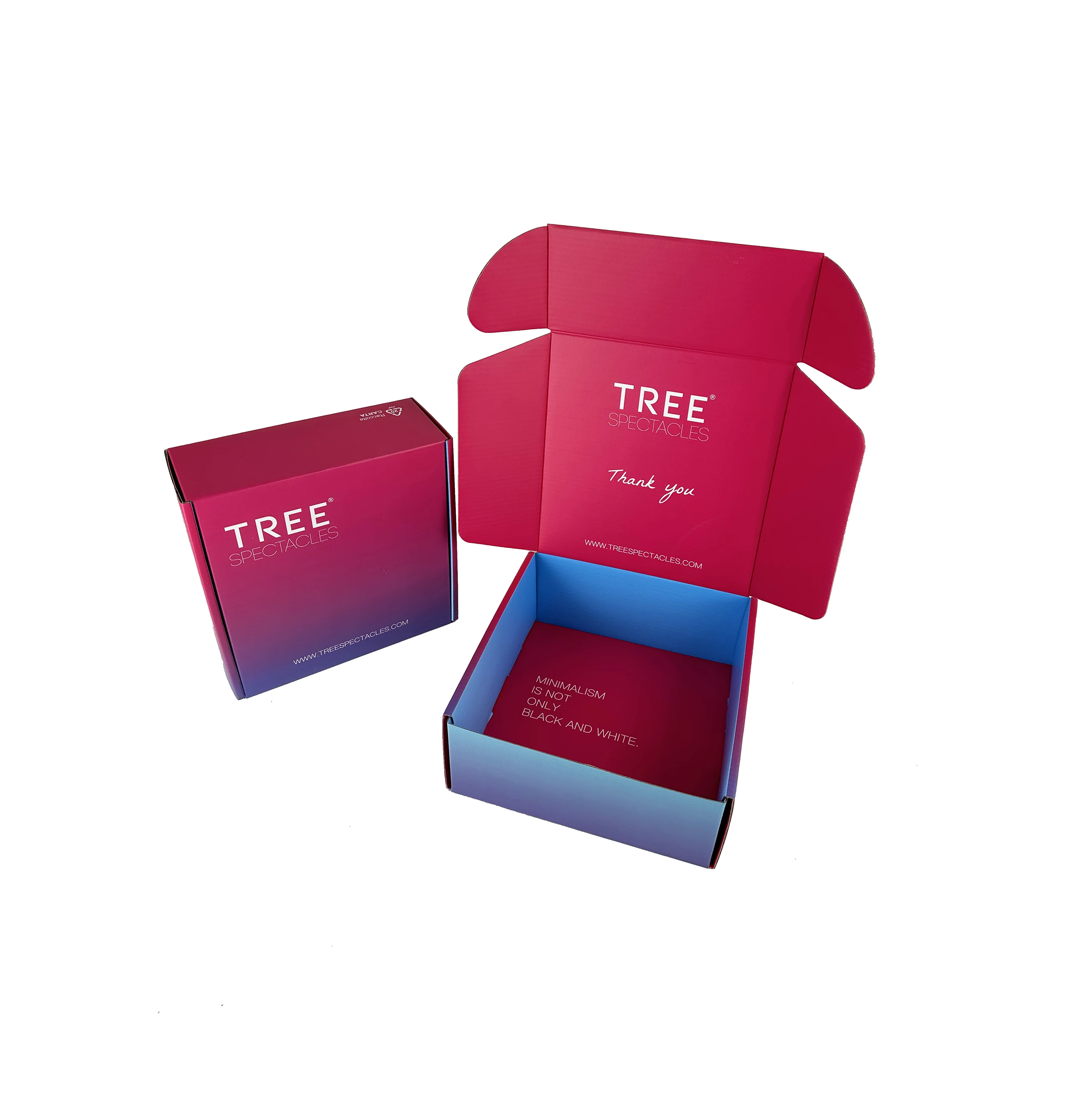 C7 Custom Logo Recycled Environmental High Quality Printed Colorful Mailing Corrugated Box Glasses Packaging Shipping Box