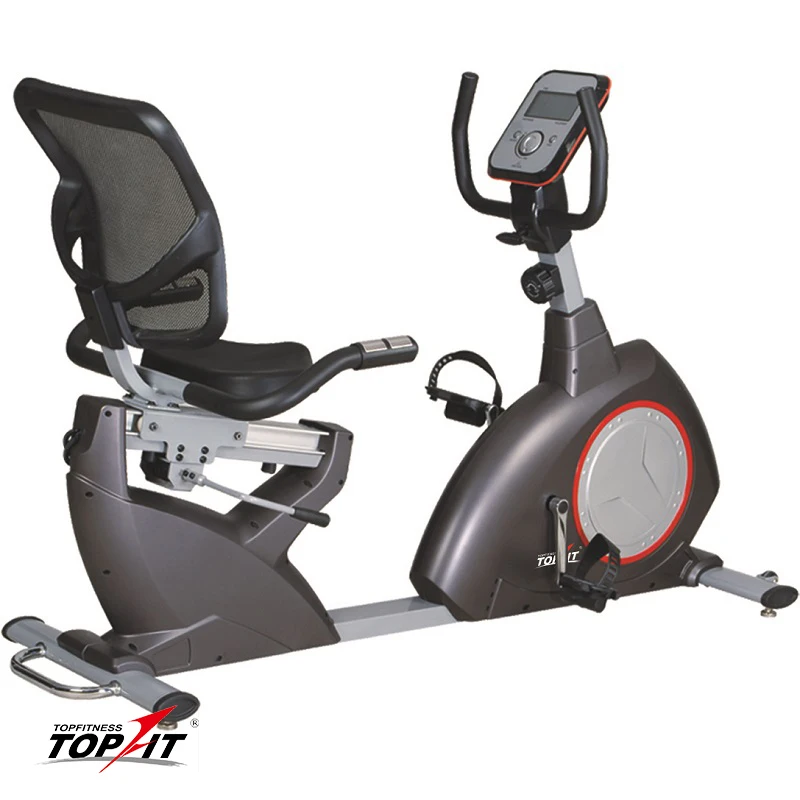 TOPFIT Popular Model Ultra-quiet Recumbent Exercise Bike with Mesh Seat