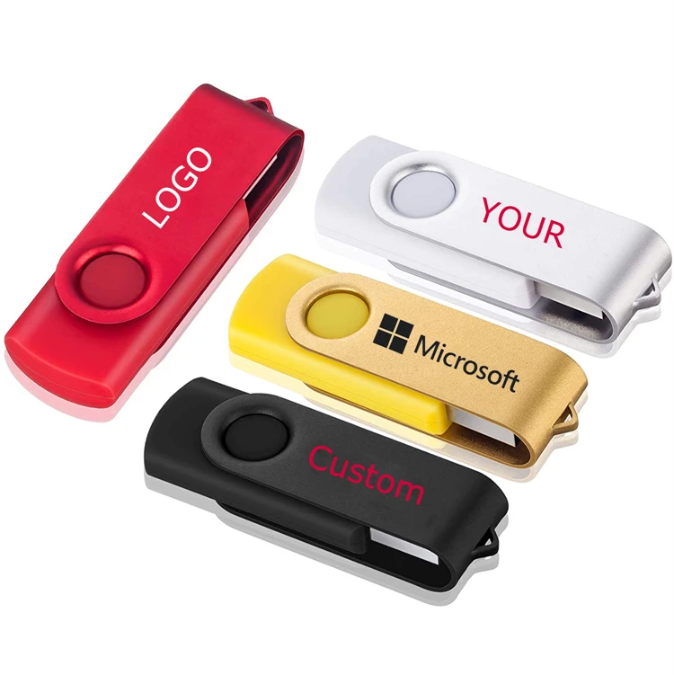 Hot selling twister usb flash drive custom logo pendrive 32gb 360 degree rotating USB stick memories 128GB 256GB corporate gifts