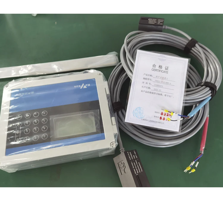 clamp-on Fixed Ultrasonic RS485 MODBUS 25mm~1200mm  Water Flow Ultrasonic flowmeter calorimeter