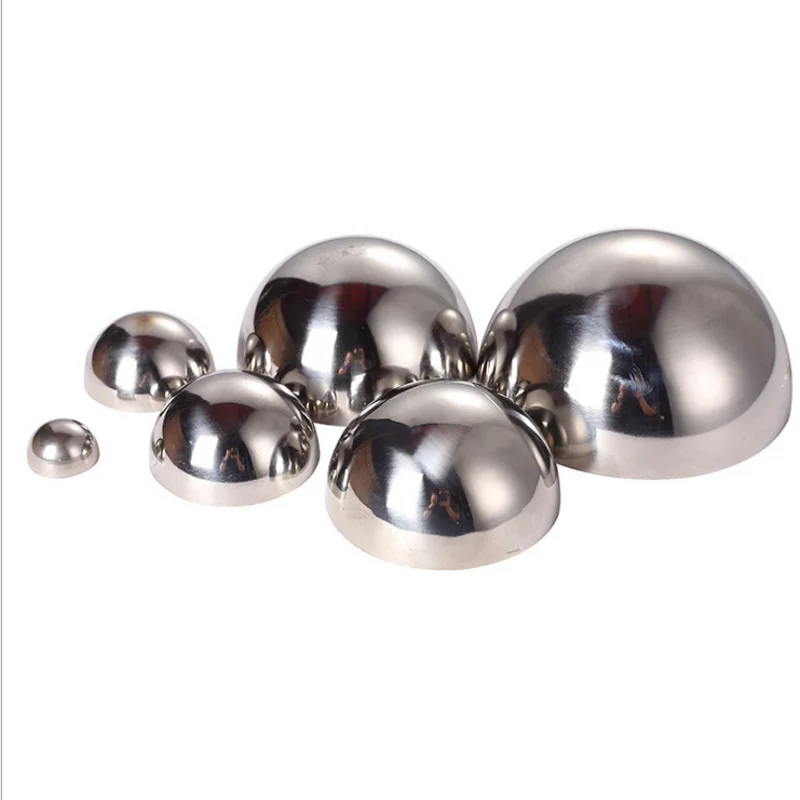 304 stainless steel hemisphere dia 500mm 600mm 700mm half sphere 1mm thick polished half round hollow ball