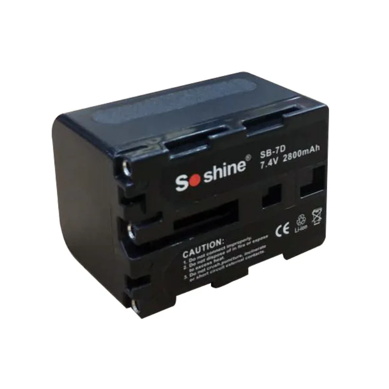 Soshine SB-7D перезаряжаемый литий-ионный Аккумулятор 7 4 в 2800 мАч для цифровой