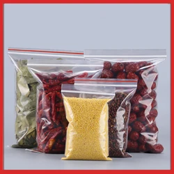 Ziplocked food bag thickened tea sealed bag separate large plastic packing bag melon seeds dry snacks