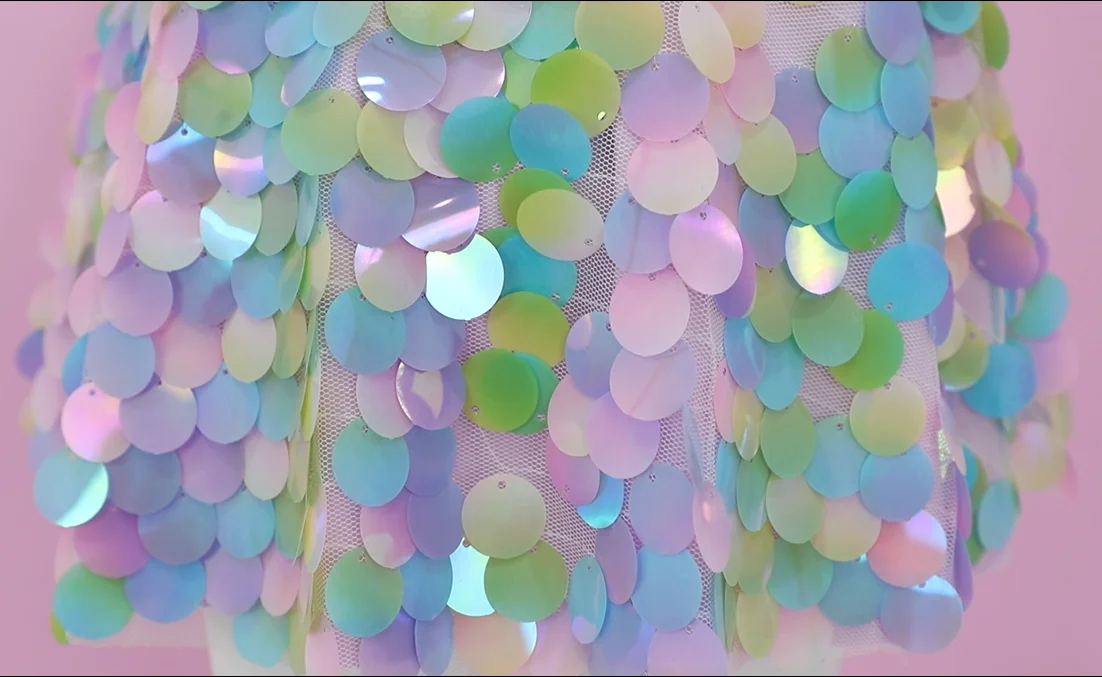 Customized Kids clothing Sequin skirt Summer mini short party Skirt for 2-8T girls