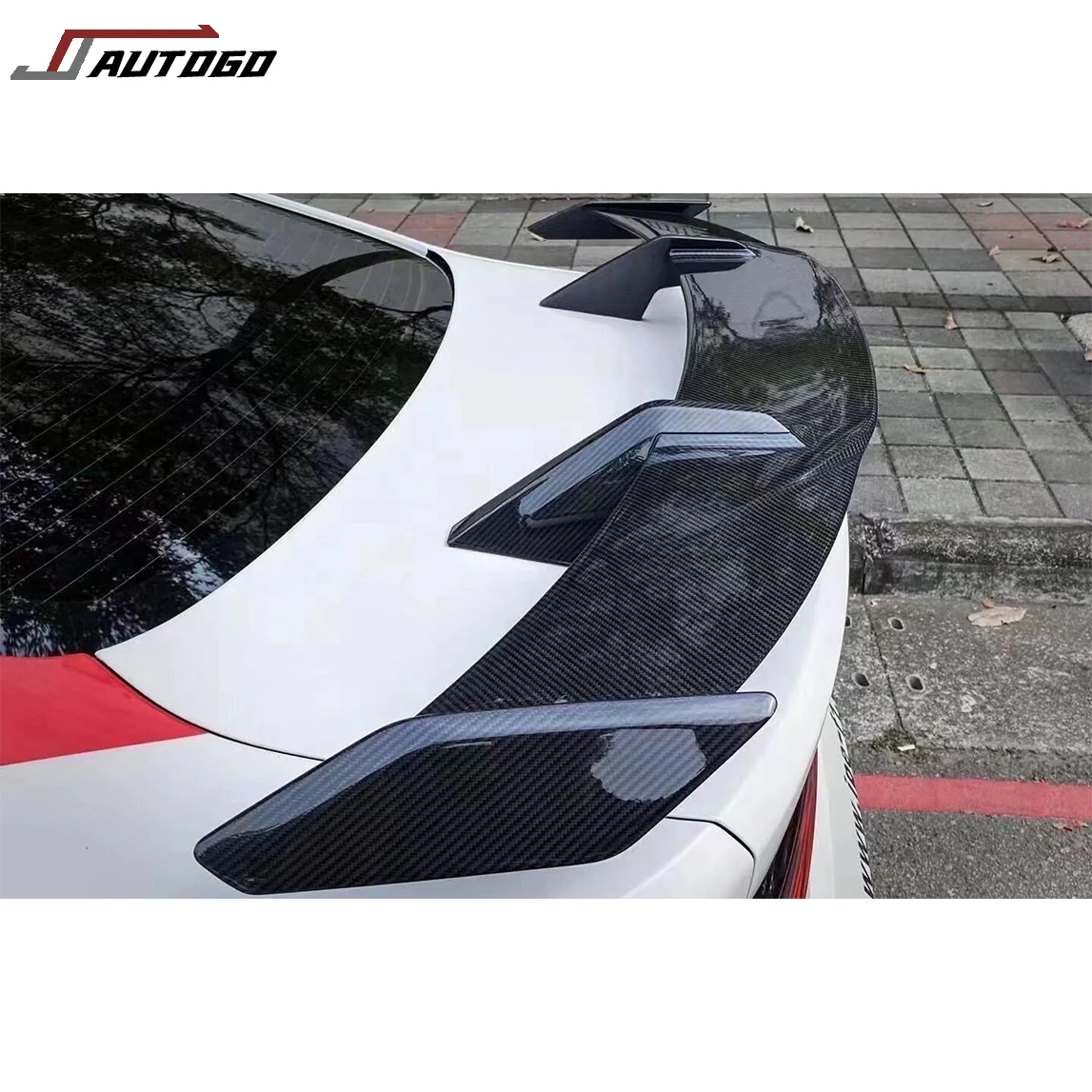 Auto Accessories Turning Try Carbon Fiber CS style Rear Spoiler Trim for BMW G20 G22 G80 G82 M3 M4 2021 2022 2023 2024