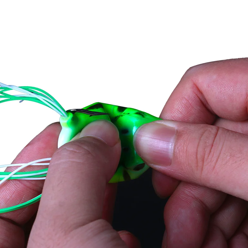 Try V Fishing Lures Realistic Lively Simulation Frog Various Weight Lure Soft Frog Bait Double Fish Hooks  CWLUYAWAWA1