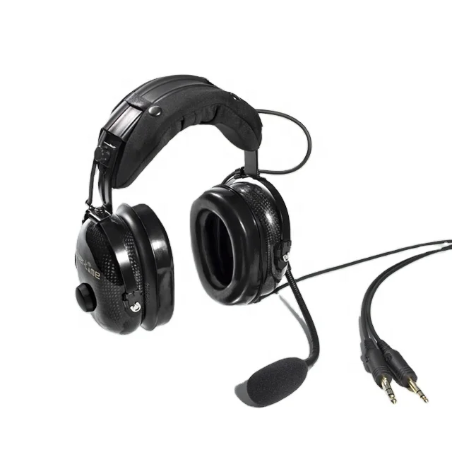 pilot headset AG 1 noise canceling NRR 25 dB aircraft headphone
