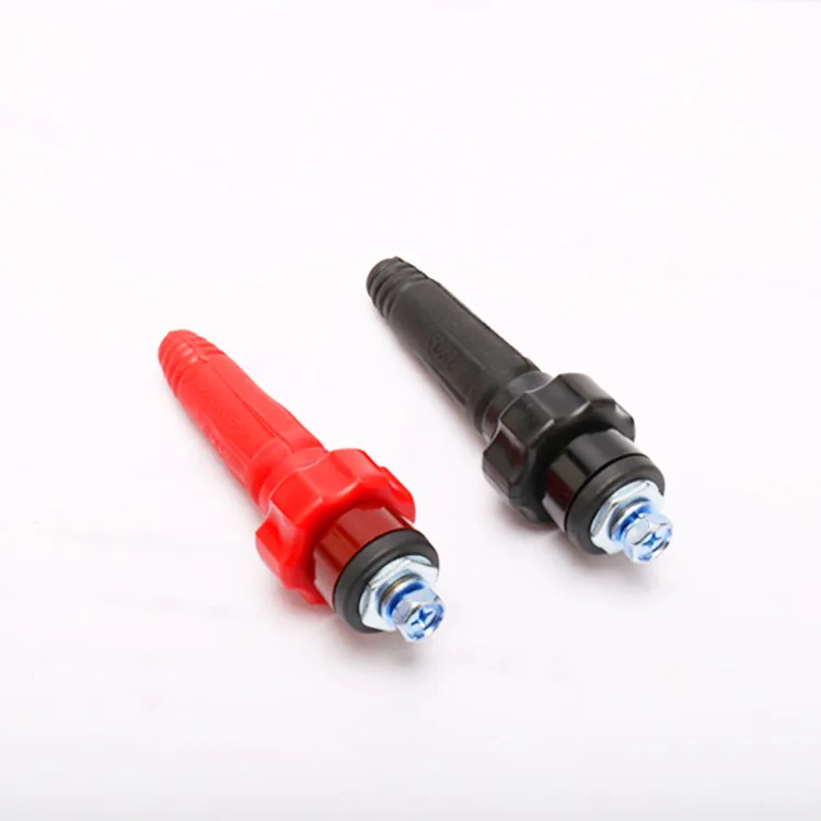 Red and Black Thai Type Female Welding Cable Socket 10-25