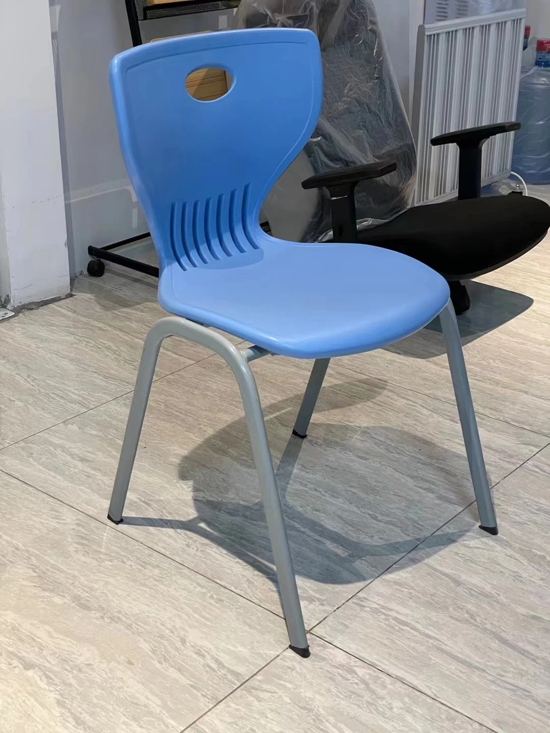 black plastic  Training Chair School  With Tablet Writing Pad