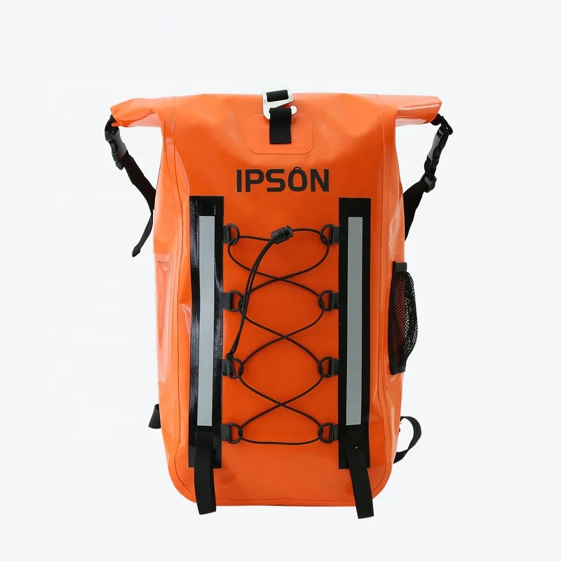 RollTop Waterproof Backpack Dry Bag with Padded Shoulder Straps and Splash Proof Cell Phone Pocket for Kayaking, Boating, Hiking