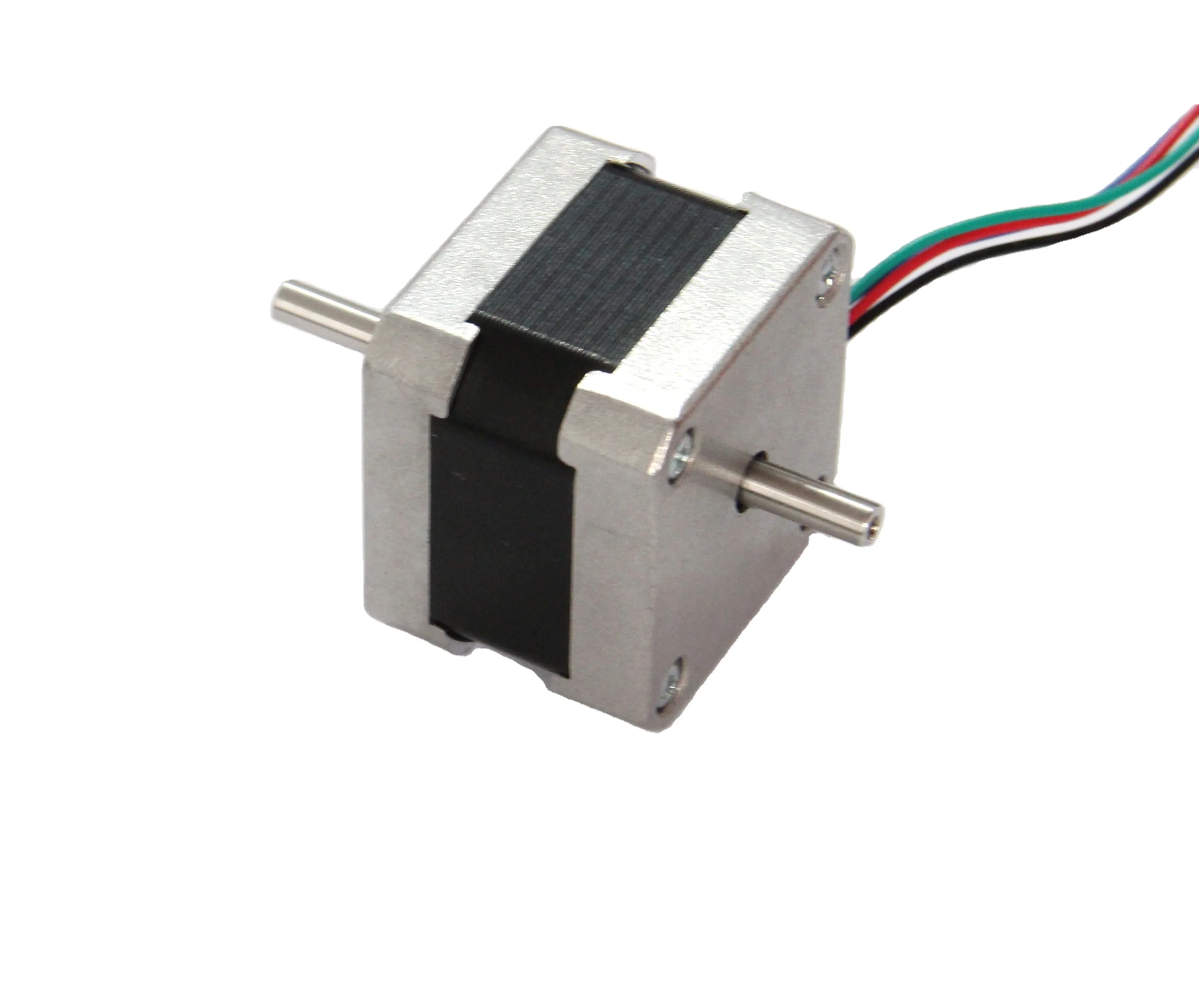 NEMA 17 stepper motor double shaft , 42mm hybrid stepper motor dual shaft