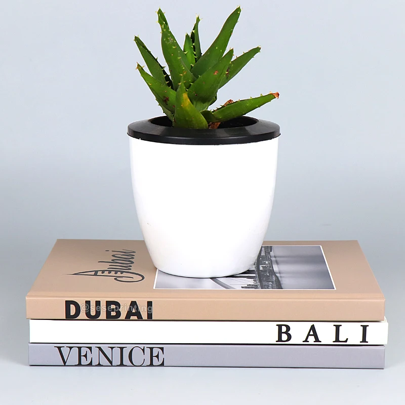 Custom Decorative Book Set Printing Fashion Decoration Book Real Blank Hardcover Book for Decor