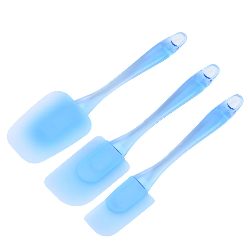 Онлайн розничная продажа 2022, Лидер продаж, кухонные инструменты для выпечки, термостойкие, не содержит Бисфенол А, 3 шт., набор силиконовых шпателей, набор кухонной утвари с ручкой