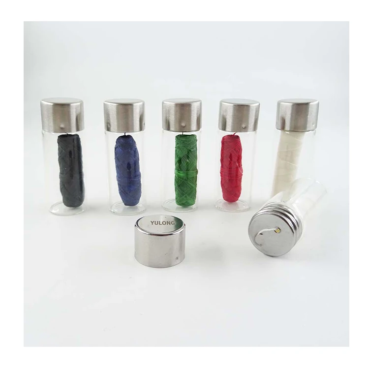 Eco-Friendly Candelilla Waxed Dental Floss in Glass Bottle