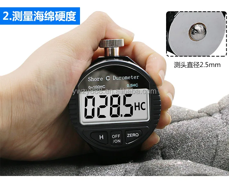 Дюрометр пластика резины силикона шины Durometer A/C/D тестер