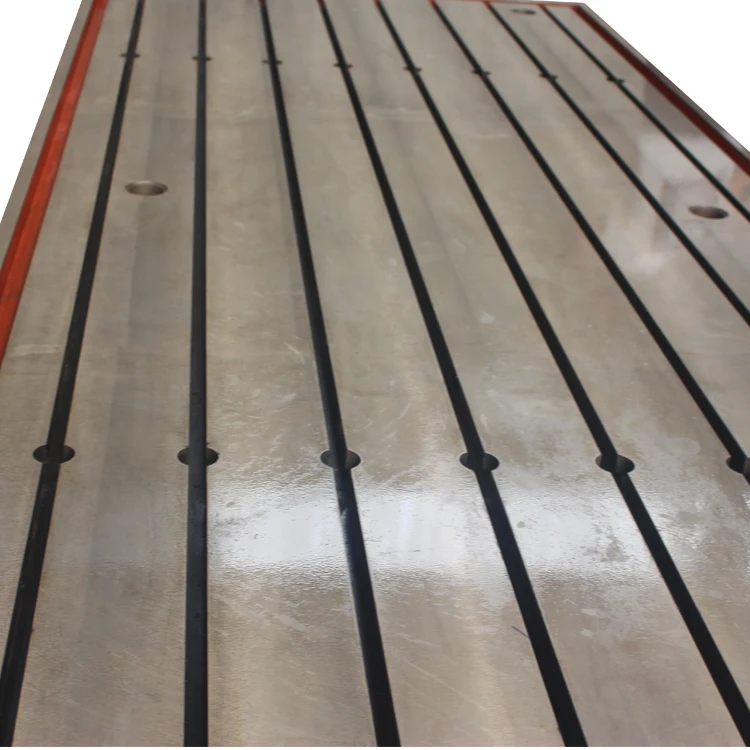 T u v inspection slot cast iron surface plate welding platform with t-slot working table