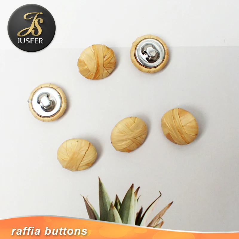 Новый дизайн, декоративные пуговицы из рафии для одежды австралийского бренда