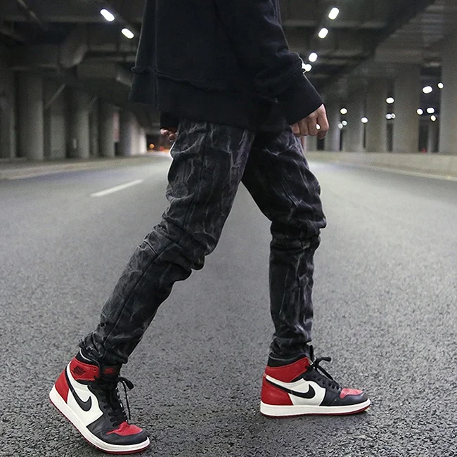 Fog mens skinny jeans dropshipping stock fashion mens black jeans custom jeans tags