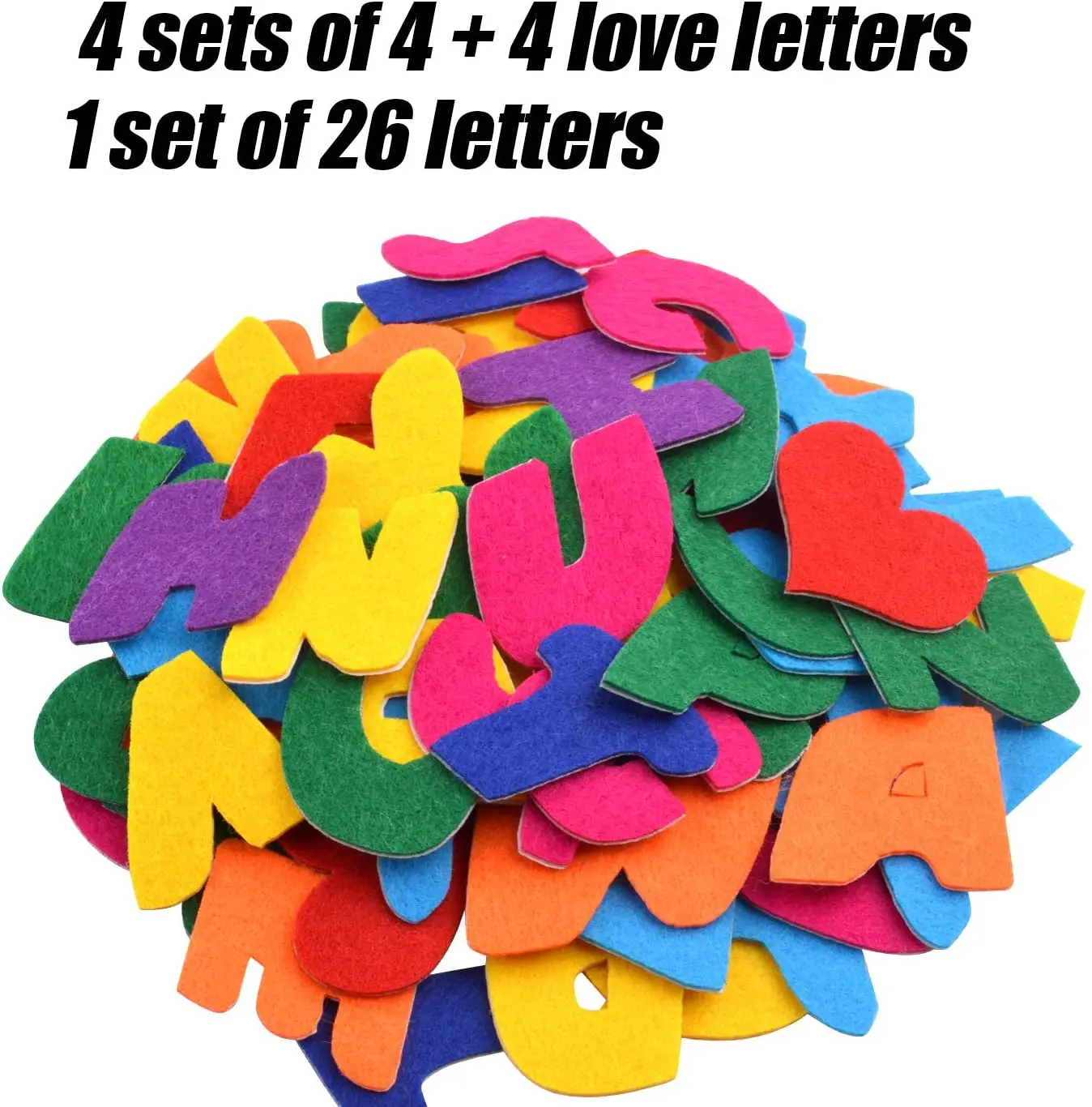 
Toddler Montessori Educational Toys Self Adhesive Felt Letter Mexican Uppercase Alphapet Felt Letters for DIY Crafts quiet book 