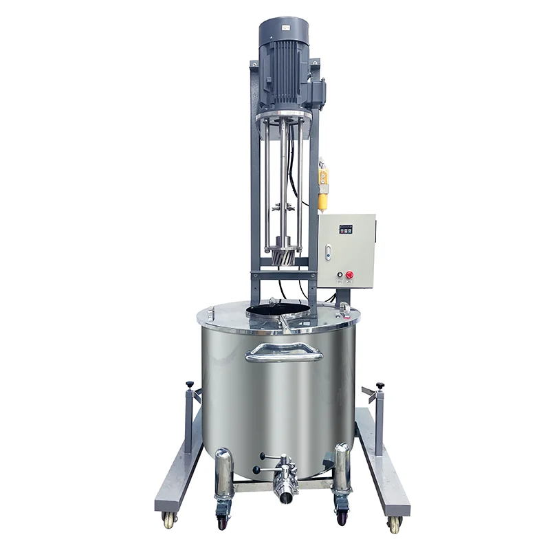 Liquid chemicals Food Laboratory Electric/Pneumatic Lifting Device Mobile Lifting Homogenizer High Shear Emulsifying Mixer