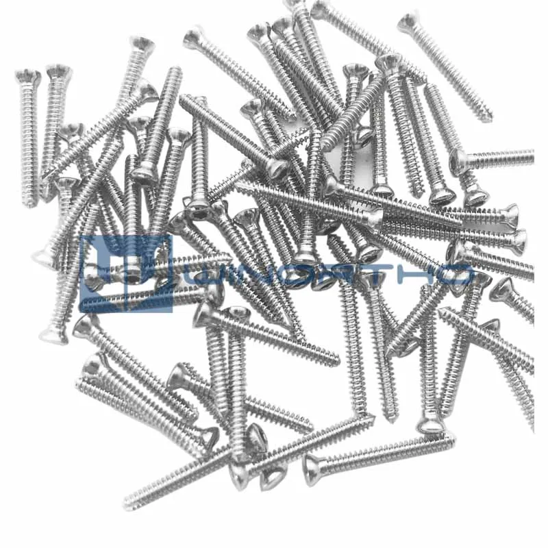 316LVM Stainless steel cortex bone screws self-tapping hex cortical  pet surgical tools and veterinary orthopedic instruments