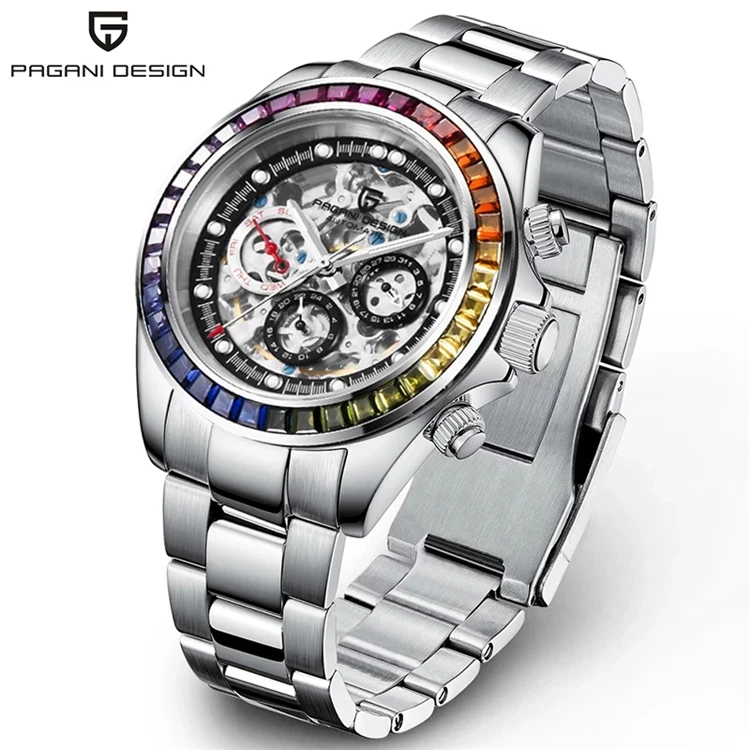 2022 New PAGANI Design 1653 men Mechanical Wrist Watch Luxury Automatic watch for men Stainless Steel Waterproof clock