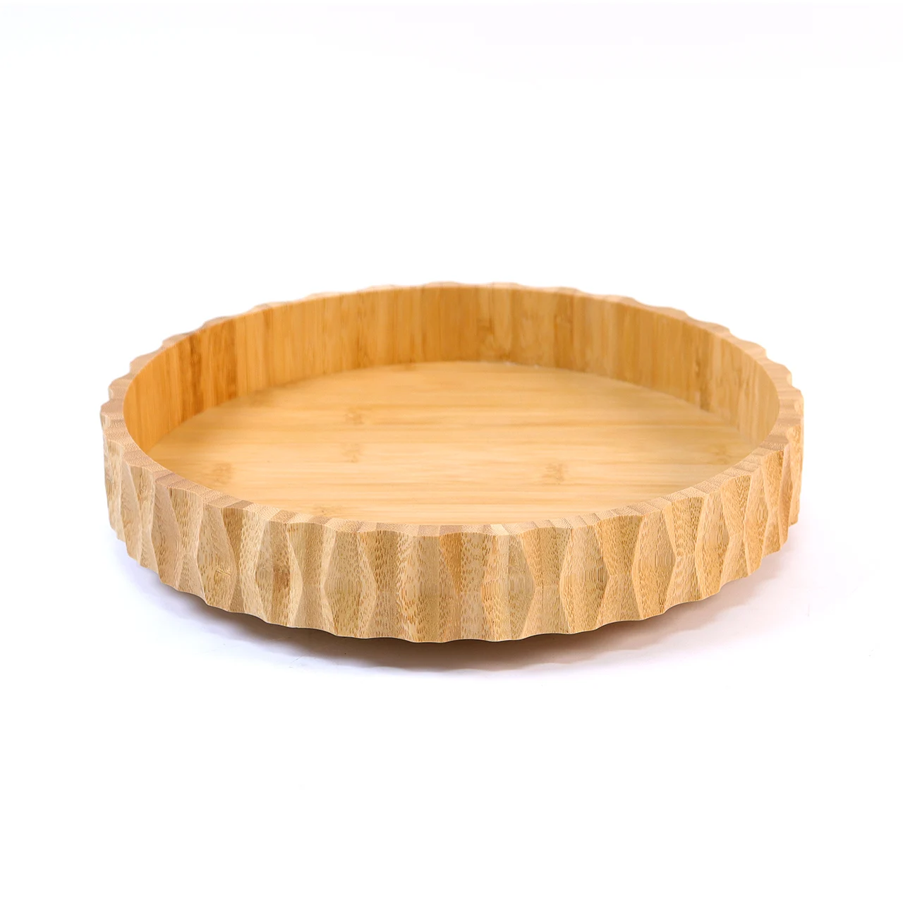 Acacia Wood Lazy Susan Rotating Turntable Dining Table Top Wooden Tray Swivel Plate Kitchen Turntable Customized Traditional