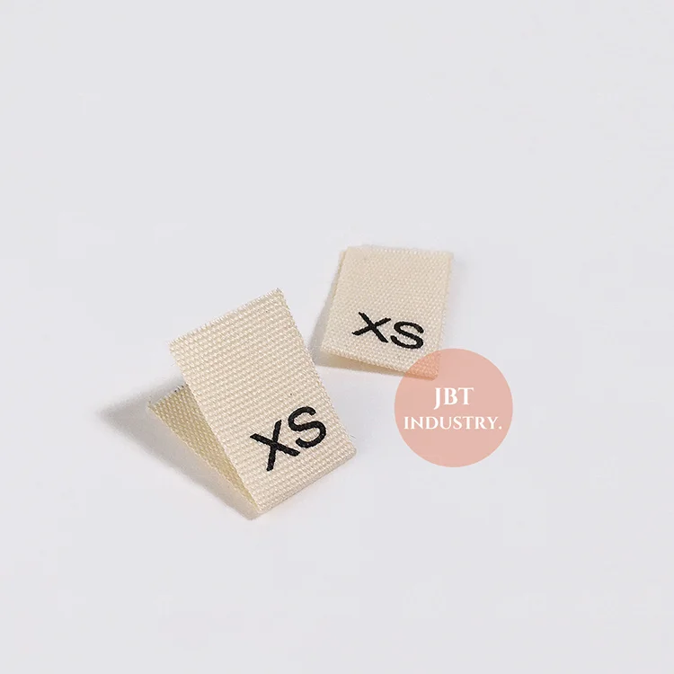 Custom Clothing Garment Bra Using Center Folded Soft Cotton Fabric Printed Size Hem Tag Labels